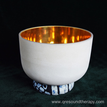 Luxurious Pure 24K Gold Frosted Singing Bowl